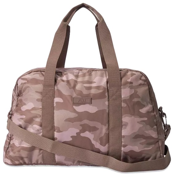 Victoria's Secret PINK Bora Brown Camo Duffle Bag - Picture 3 of 10